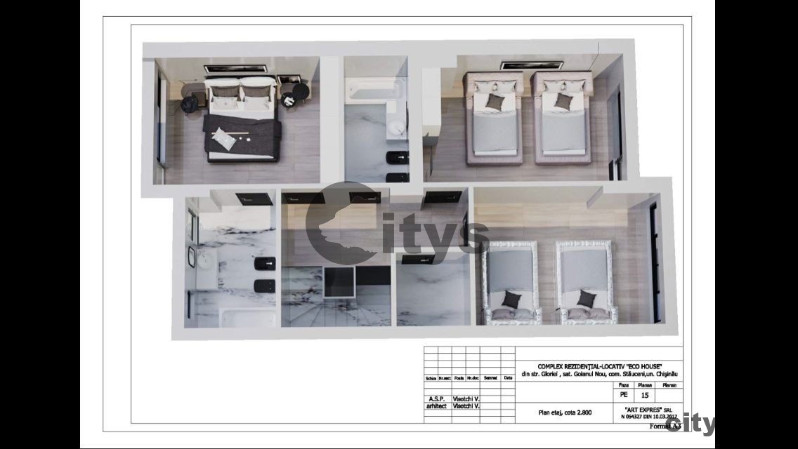 Duplex - Townhouse cu 2 nivele, 150m², Stăuceni, Centru, str. Gloriei photo 6