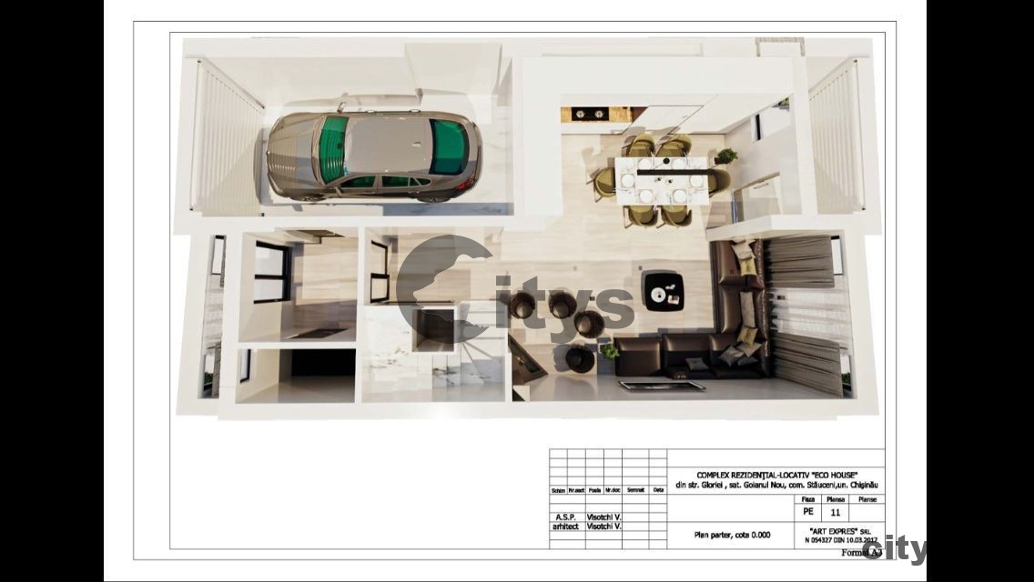 Duplex - Townhouse cu 2 nivele, 150m², Stăuceni, Centru, str. Gloriei photo 8