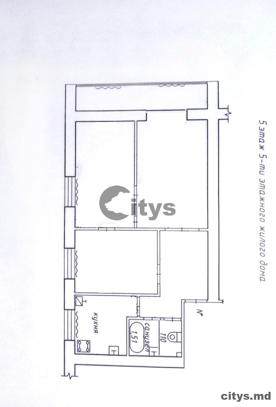 Apartament cu 3 camere, 58m², Chișinău, Buiucani, str. Vasile Lupu photo 4