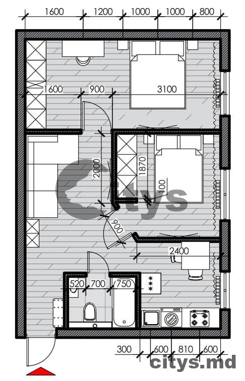 Apartament cu 2 camere, 45m², Nicolae Titulescu photo 1