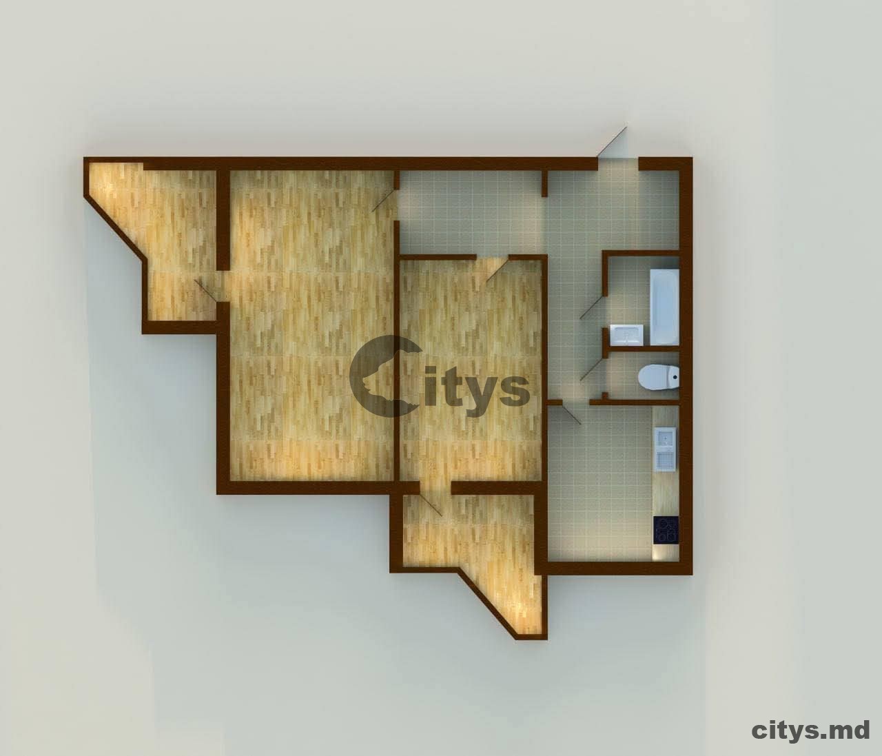 Apartament cu 2 camere, 52m², Igor Vieru photo 1