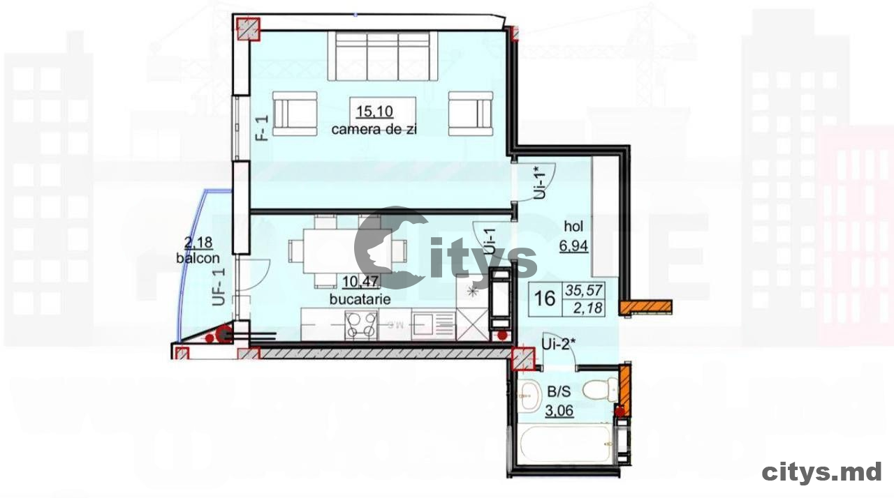 Apartament cu 1 cameră, 38m²,Durlesti, Nicolae Dimo photo 0