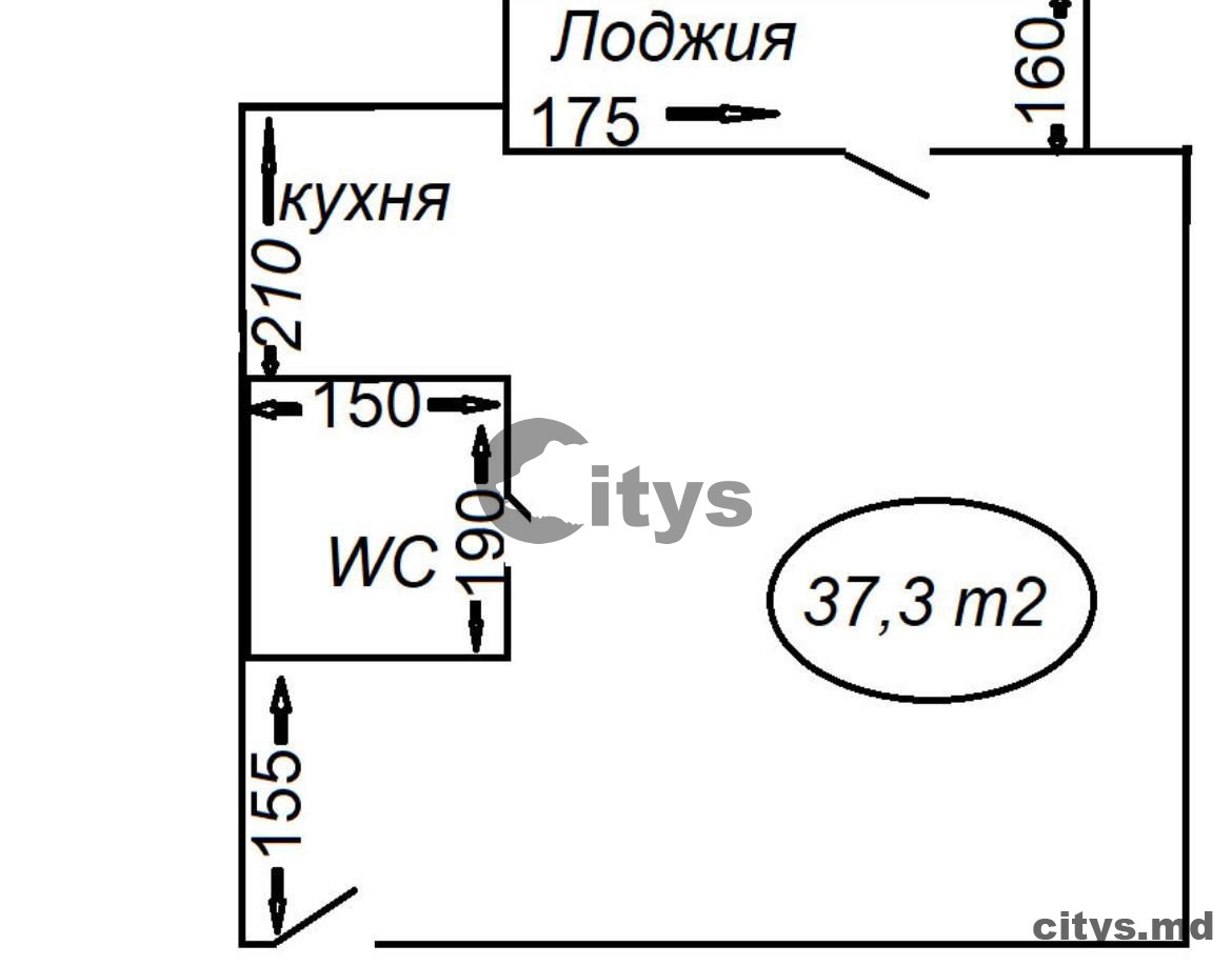 Apartament cu 1 cameră, 38m², Buiucani, Ион Крянгэ photo 1