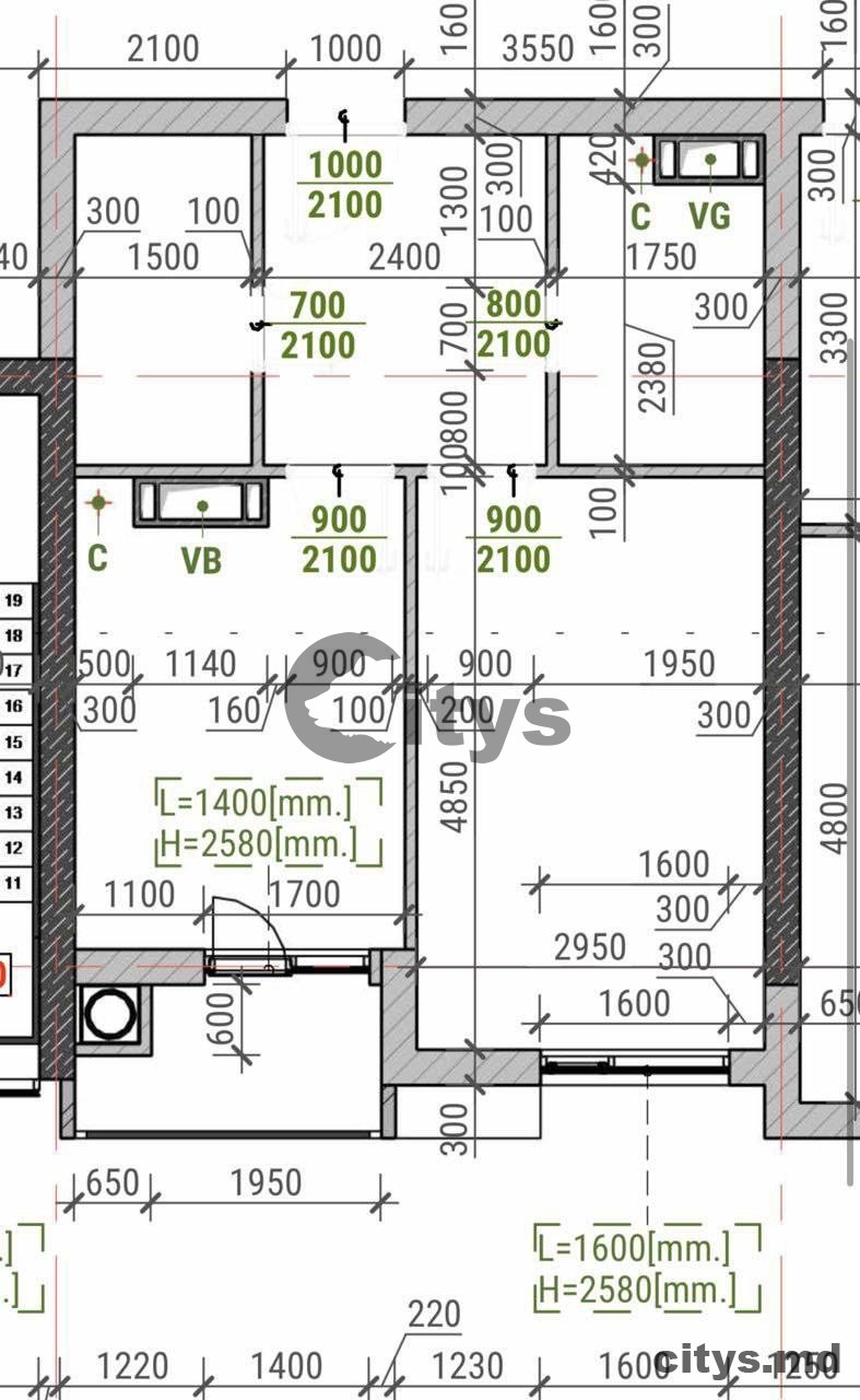 Apartament cu 1 cameră, 42m², Durlești, Regina Elisabeta photo 2 - citys.md Apartament cu 1 cameră, 42m², Durlești, Regina Elisabeta photo 1