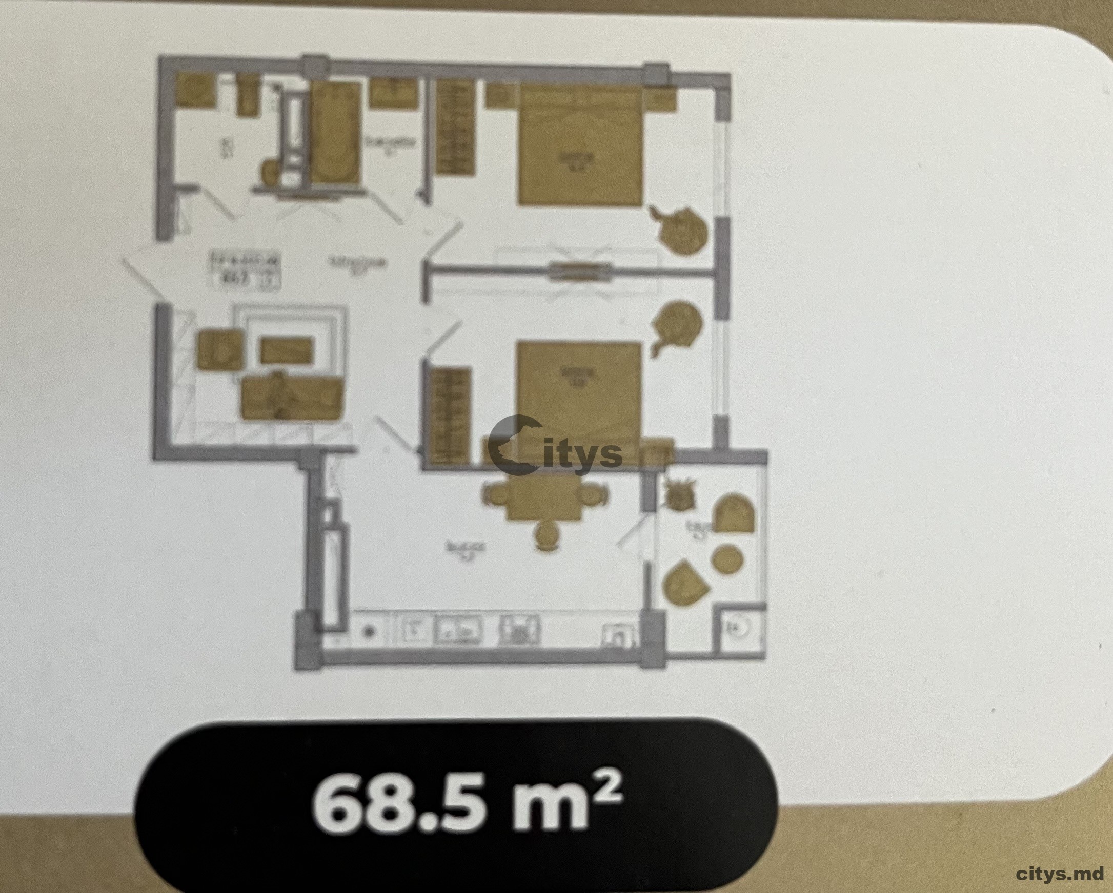 Apartament cu 2 camere, Complexul Braus Millenium Park, Telecentru, Hîncești photo 4 - citys.md Apartament cu 2 camere, Complexul Braus Millenium Park, Telecentru, Hîncești photo 3