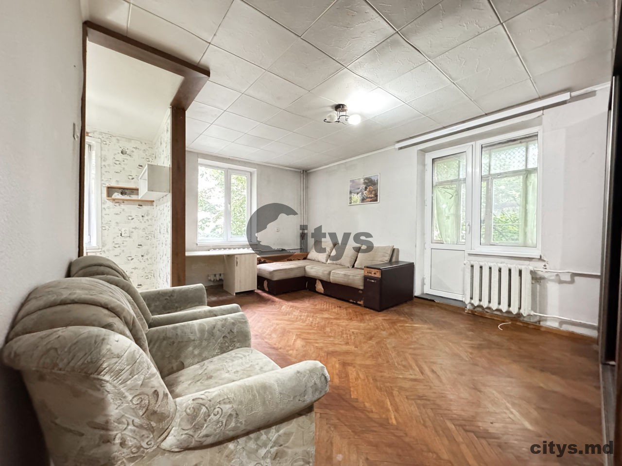 Apartament cu 2 camere, 45m², Ботаника, Dimineții photo 2 - citys.md Apartament cu 2 camere, 45m², Ботаника, Dimineții photo 1