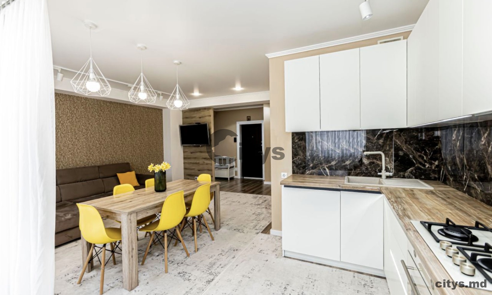 Se vinde-Apartament cu 2 camere, 92m², Telecentru,Sprîncenoaia photo 1 - citys.md Se vinde-Apartament cu 2 camere, 92m², Telecentru,Sprîncenoaia photo 0