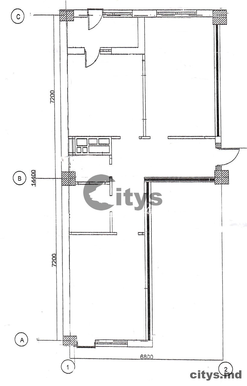 Apartament cu 2 camere, 68m², Riscani, Florilor photo 7
