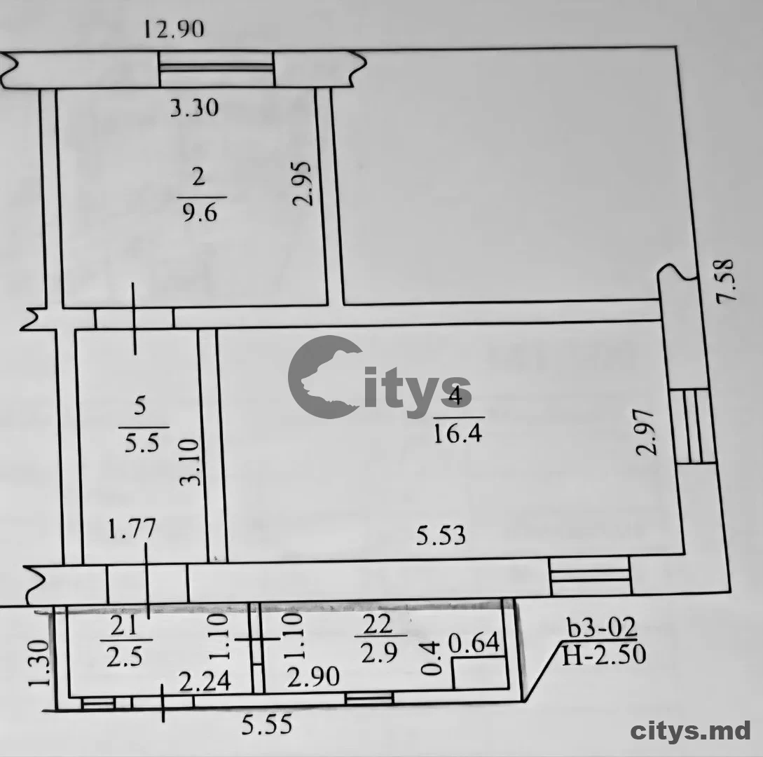 Casă cu un nivel, 42m², Muncesti photo 3