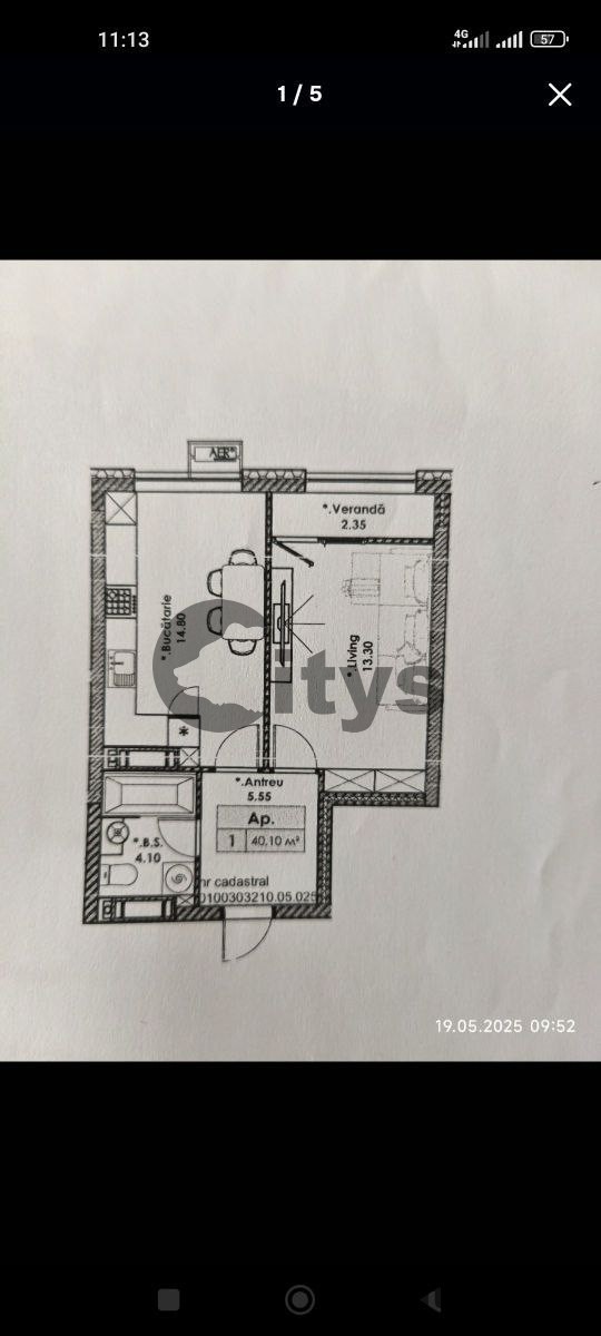 Apartament cu 1 cameră, 40m², Vadul lui Voda 7351 photo 2 - citys.md Apartament cu 1 cameră, 40m², Vadul lui Voda 7351 photo 1