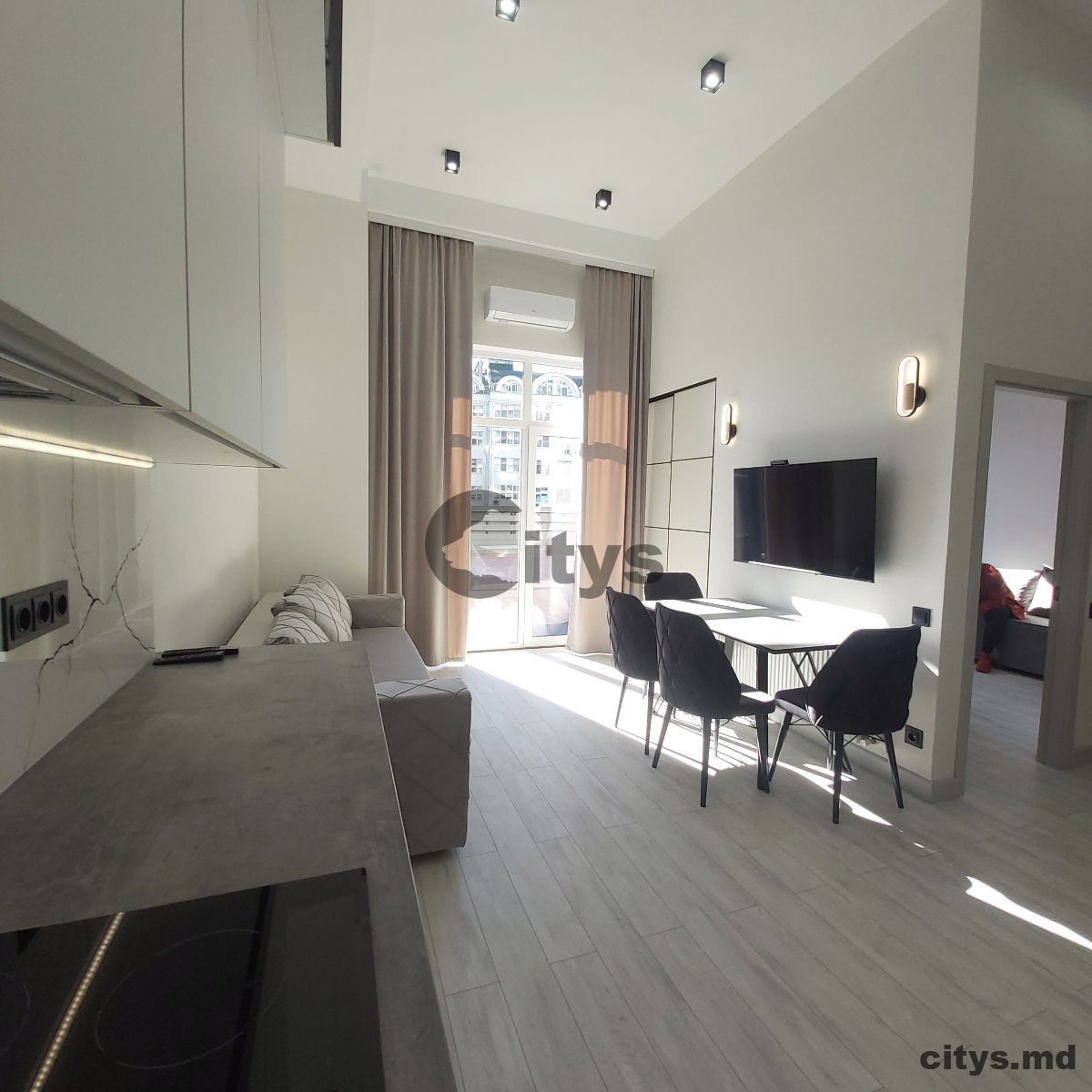 chirie-Apartament cu 2 camere, Riscani 96m², str. Bogdan Voievod photo 2