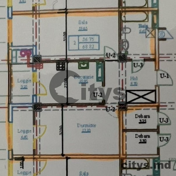 Apartament cu 2 camere, Botanica 67m², str. Grădina Botanică photo 5 - citys.md Apartament cu 2 camere, Botanica 67m², str. Grădina Botanică photo 4