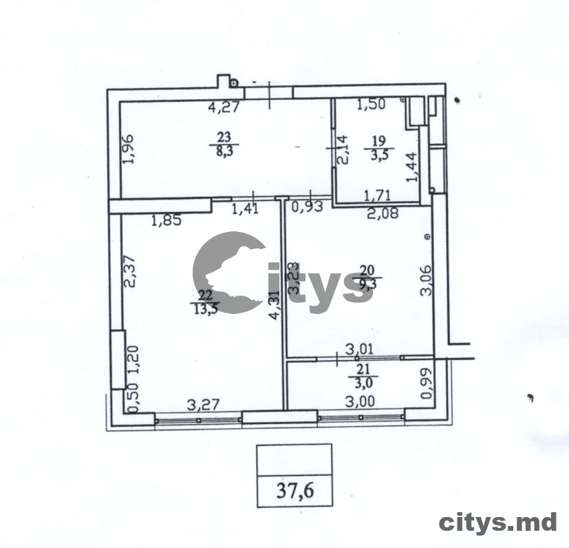 Apartament cu 1 cameră, 38m², Andrei Doga photo 5