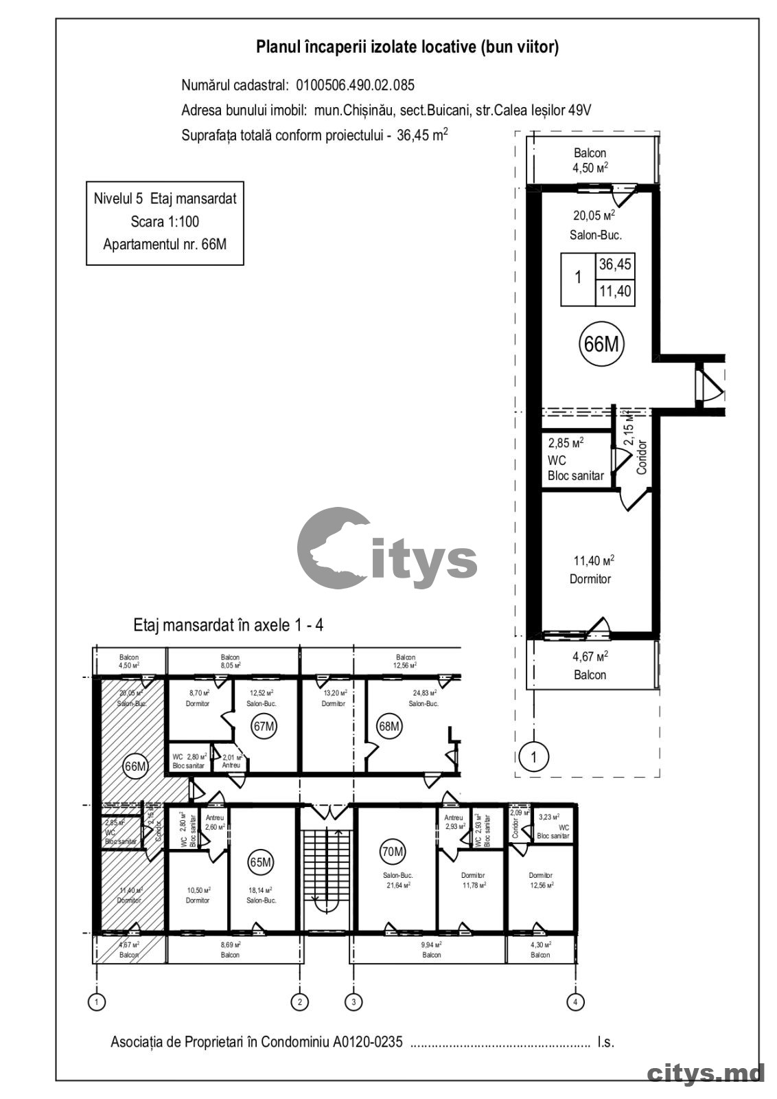 Apartament cu 2 camere, 44m², Sculeni, Каля Ешилор photo 4