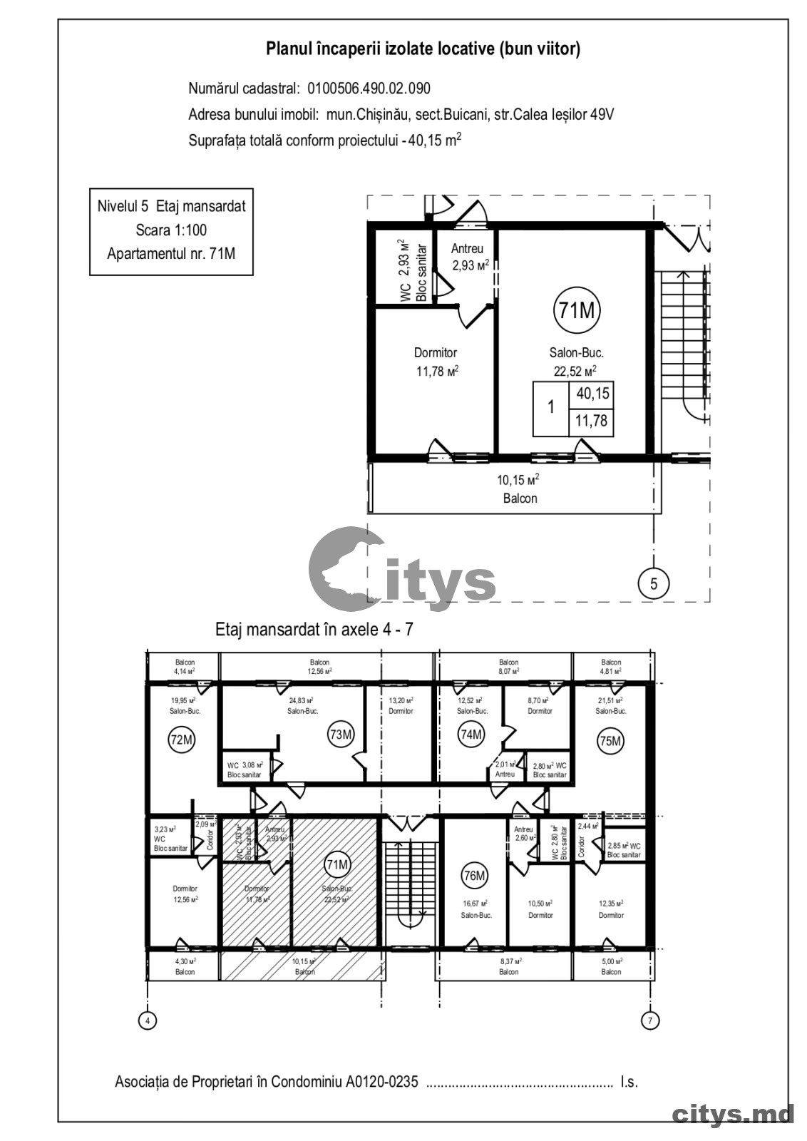 Apartament cu 2 camere, 44m², Sculeni, Каля Ешилор photo 3