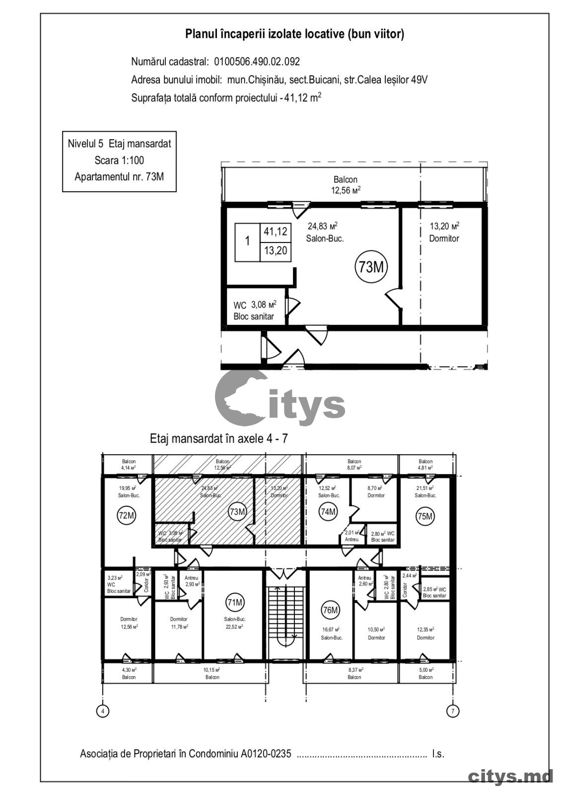 Apartament cu 2 camere, 44m², Sculeni, Каля Ешилор photo 2