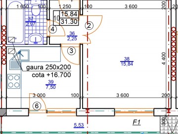 1 комнатная квартира, 31м², Константин Брынкушь 5954 photo