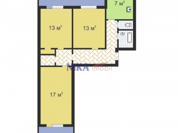 Apartament cu 3 camere, Botanica 72m², bd. Traian photo